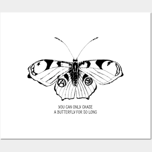 Butterfly engraving Posters and Art